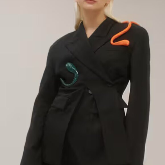 Ottolinger 'Signature' Split Blazer - Size 36 - Black - Picture 3 of 4